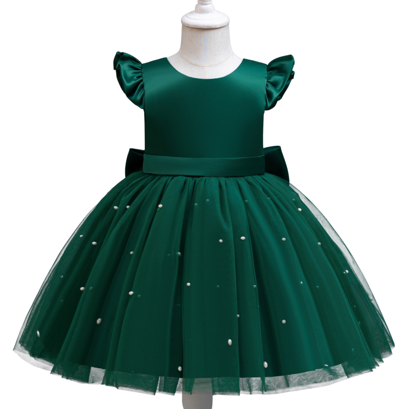 Väliskaubanduse uus tüdruk printsessikleit lipsuga pärlvõrgust tutu kleit klaveriõhtu etenduse kleit üheaastane kleit