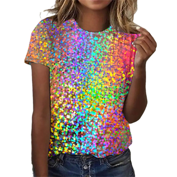 Serijski broj 27 T velika verzija ženske majice kratkih rukava s printom plamena proizvođača izvora prekogranične vanjske trgovine može se prilagoditi