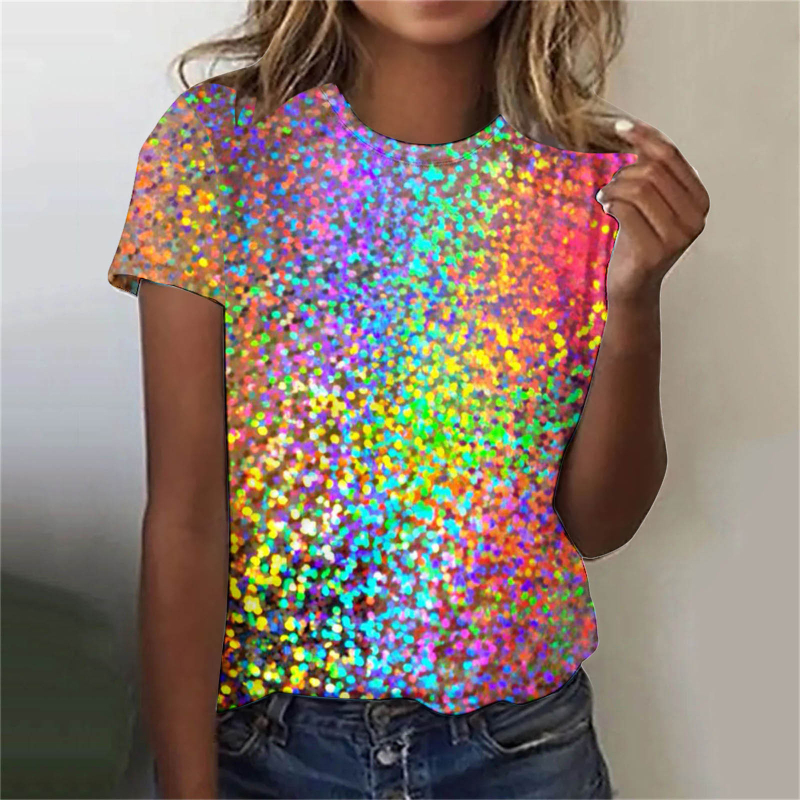 Serijski broj 27 T velika verzija ženske majice kratkih rukava s printom plamena proizvođača izvora prekogranične vanjske trgovine može se prilagoditi