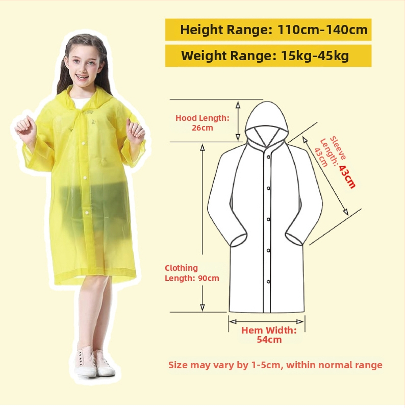 Търговия на едро с удебелен детски дъждобран за еднократна употреба Eva, удебелен, съединен, училищен, за пътуване на открито, живописно място, производител на едро