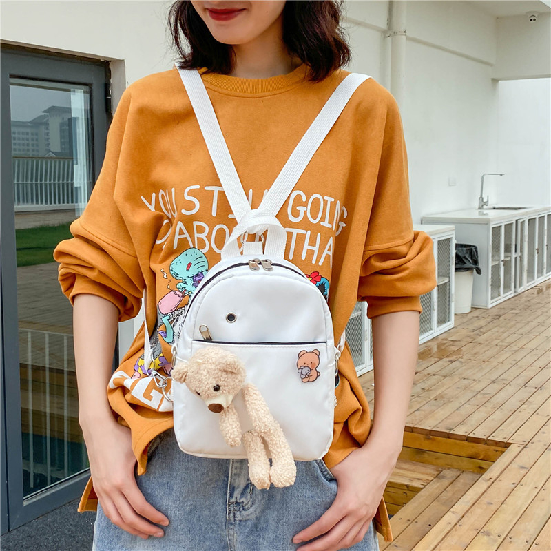 Meškos kuprinė, kuprinė kelionėms, mini, koledžo stiliaus, kelionių apsipirkimas, miela studentė, nauja, visų rungtynių mergaičių kuprinė