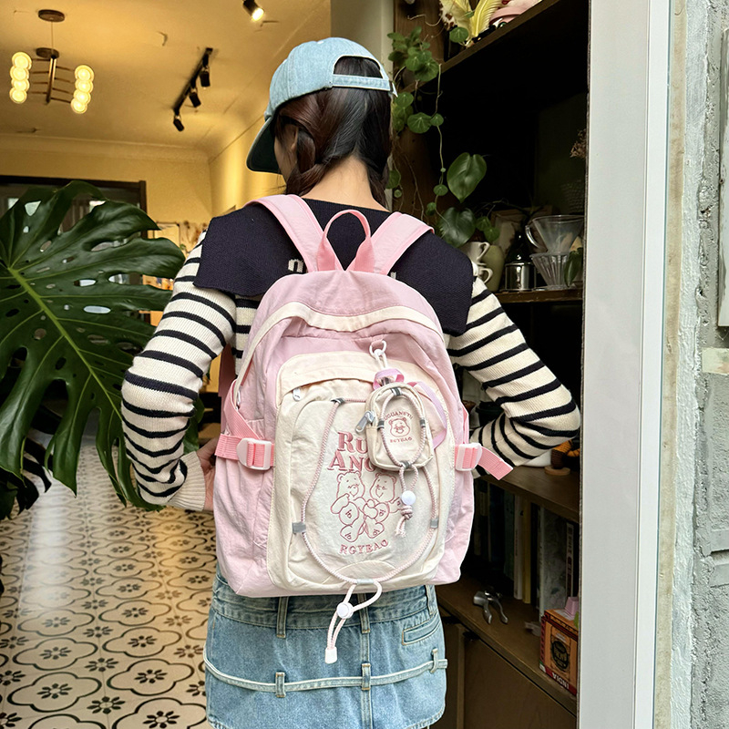 2024 Mori Sweet Girl hátizsák, niche koreai stílusú, főiskolai stílusú, könnyű hátizsák középiskolásoknak és főiskolásoknak