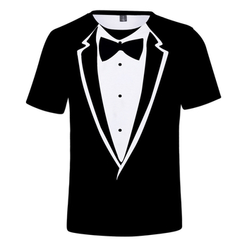 Νέο καλοκαιρινό μπλουζάκι με τρισδιάστατη εκτύπωση για άνδρες, δημιουργικό, κοροϊδευτικό ανδρικό κοστούμι, τρισδιάστατα εκτυπωμένο, αναπνεύσιμο μπλουζάκι με στρογγυλή λαιμόκοψη και κοντομάνικο