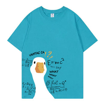 Vruća rasprodaja 2023., vruća rasprodaja AliExpressa, 3D digitalni tisak, crtani film Keda patka, široka majica plus size iste veličine za muškarce i žene