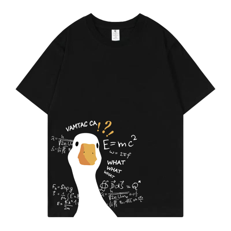 Vruća rasprodaja 2023., vruća rasprodaja AliExpressa, 3D digitalni tisak, crtani film Keda patka, široka majica plus size iste veličine za muškarce i žene