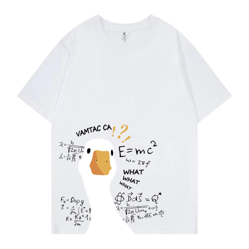 Vruća rasprodaja 2023., vruća rasprodaja AliExpressa, 3D digitalni tisak, crtani film Keda patka, široka majica plus size iste veličine za muškarce i žene