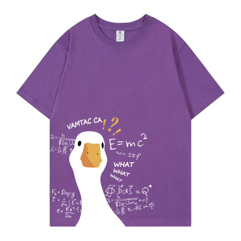 Vruća rasprodaja 2023., vruća rasprodaja AliExpressa, 3D digitalni tisak, crtani film Keda patka, široka majica plus size iste veličine za muškarce i žene