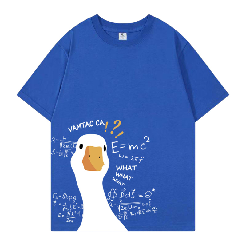 Vruća rasprodaja 2023., vruća rasprodaja AliExpressa, 3D digitalni tisak, crtani film Keda patka, široka majica plus size iste veličine za muškarce i žene