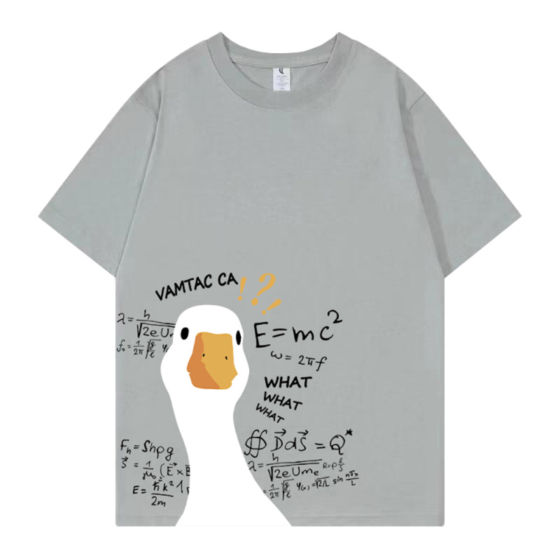 Vruća rasprodaja 2023., vruća rasprodaja AliExpressa, 3D digitalni tisak, crtani film Keda patka, široka majica plus size iste veličine za muškarce i žene