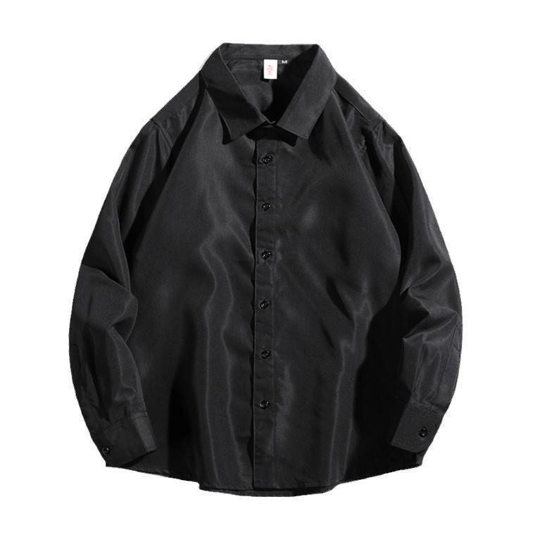 Retro trendy značkové jednoduché jednofarebné tričko s dlhým rukávom pre mužov a ženy, jarné voľné ležérne tričko pre všetky typy zápasov