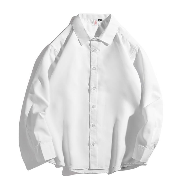 Retro trendy značkové jednoduché jednofarebné tričko s dlhým rukávom pre mužov a ženy, jarné voľné ležérne tričko pre všetky typy zápasov