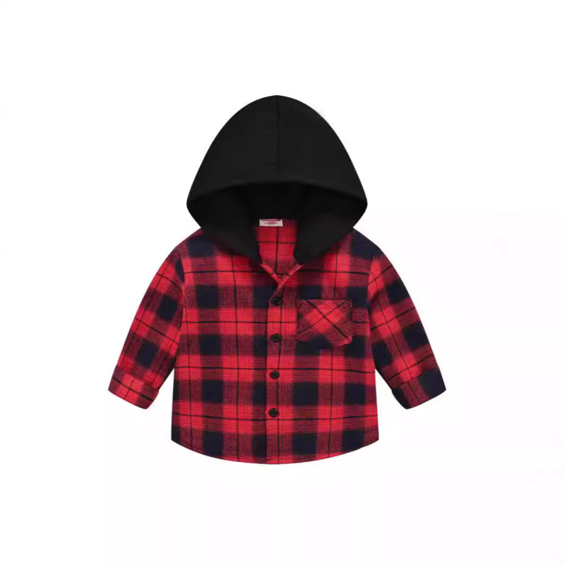 Uued poiste ja tüdrukute kevad- ja sügismütsid, klassikaline ruuduline nööbitav mood suurtele lastele, Korea nägusad särgid, hulgimüügist