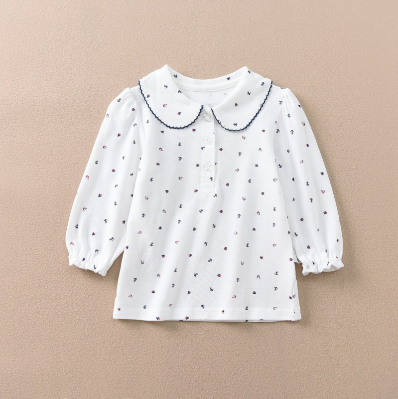 Školska uniforma odjeća za performanse, izvozna japanska majica, bijela studentska majica, majica za dječake i djevojčice, majica za djecu