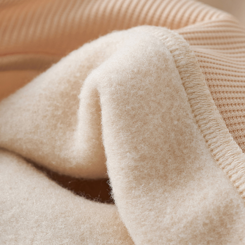 SHEIN Piiriülene Tüdrukute Sügis- ja Talvine Pikkade Varrukatega Fliisvoodriga Kampsun Lihtsa Kirjatrükiga Vabaaja Paksendatud Ümara Kaelusega Lasteriided