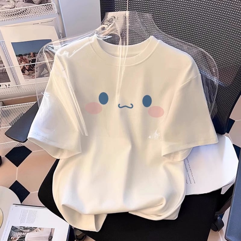 Vara 2024, versiune coreeană nouă a tricoului scurt alb din bumbac pentru copii mari, imprimat cu Joker, lot direct din fabrică pentru fani, la modă