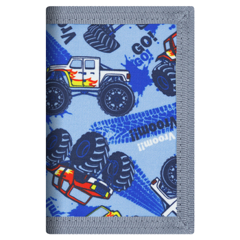 Paprasta studentų poliesterio maža piniginė, miela animacinių filmukų ryklio vaikiška berniukų piniginė, maža, šviežia, 30 % trumpa monetų piniginė