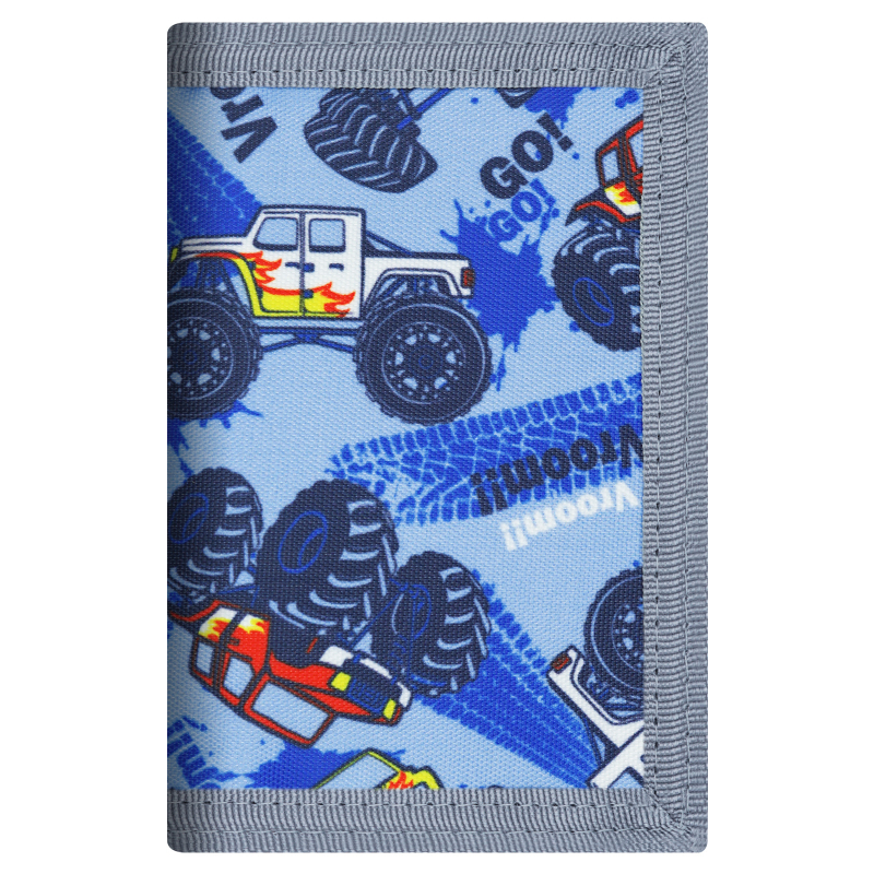 Paprasta studentų poliesterio maža piniginė, miela animacinių filmukų ryklio vaikiška berniukų piniginė, maža, šviežia, 30 % trumpa monetų piniginė