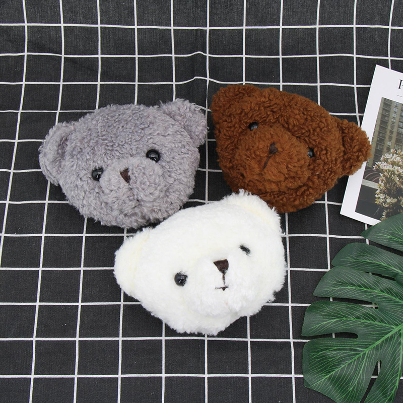 Geantă pentru copii, geantă de urs, portofel pentru monede, nou, geantă crossbody cu animale de catifea Teddy, pentru femei, stil K, drăguț, cu desene animate, geantă crossbody