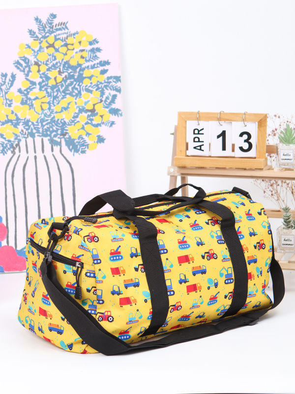 Vienkārša pārnēsājama ceļojumu soma sporta fitnesam ar lielu ietilpību, plecu soma pāri plecam, Oksfordas auduma multfilmu apdrukāta ceļojumu soma