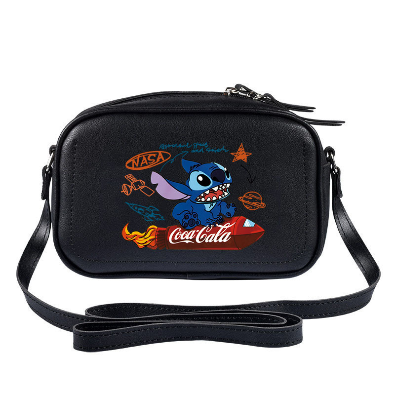 Anime perifeerse õmblusega õlakott, mitmekülgne väike ruudukujuline kott, Korea stiilis naiste kott, tudengi õlakott, ülikoolilinnaku kott