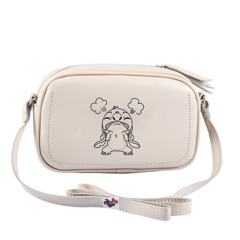 Anime perifeerse õmblusega õlakott, mitmekülgne väike ruudukujuline kott, Korea stiilis naiste kott, tudengi õlakott, ülikoolilinnaku kott