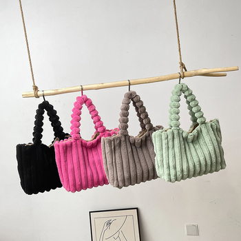 2024-es nagy kapacitású táska, téli, új koreai stílusú, egyszínű, divatos kézitáska, diák, egyszerű ingázós Mao Mao táska