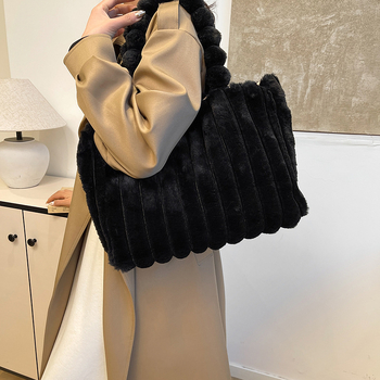 2024-es nagy kapacitású táska, téli, új koreai stílusú, egyszínű, divatos kézitáska, diák, egyszerű ingázós Mao Mao táska