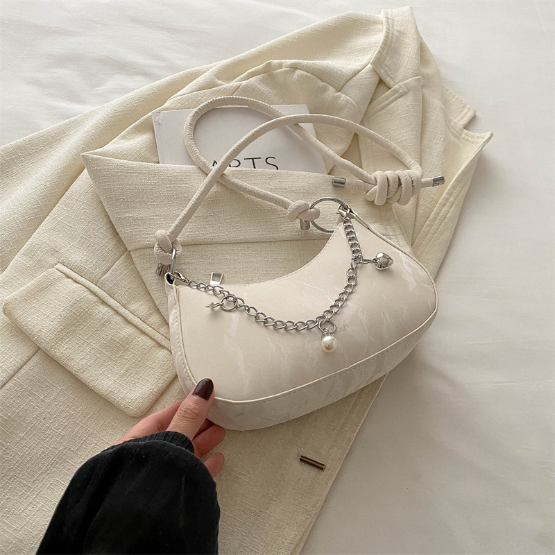 Vakarų stiliaus mažas krepšys moterims 2024 m. naujas madingas universalus krepšys per petį, vasarinis nišinis krepšys po pažastimis