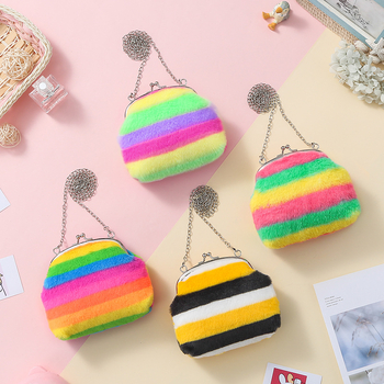 5-tolline uut värvi plush-õlakott mündikott mündikott laste armas õlakott kaartide hoiukott