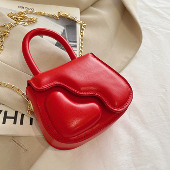 Bērnu somas niša personalizēta persiku sirds formas ķēdes soma pavasarī un vasarā Jaunums augstas kvalitātes plecu kurjera rokassoma