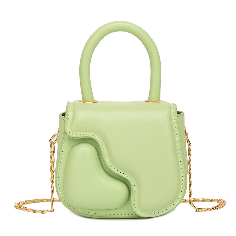 Bērnu somas niša personalizēta persiku sirds formas ķēdes soma pavasarī un vasarā Jaunums augstas kvalitātes plecu kurjera rokassoma