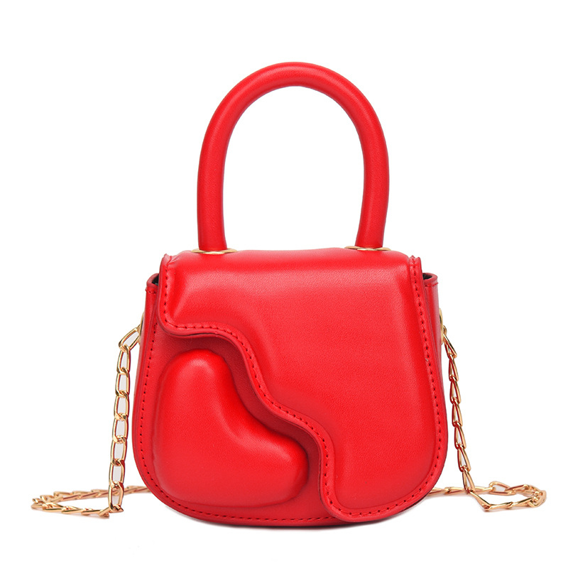 Bērnu somas niša personalizēta persiku sirds formas ķēdes soma pavasarī un vasarā Jaunums augstas kvalitātes plecu kurjera rokassoma