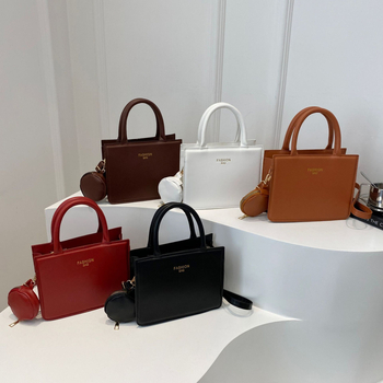 2024. aasta sügis-talv uus moodne naiste lihtne käekott elegantne suure mahutavusega piiriülene õlakott ühevärviline õlakott