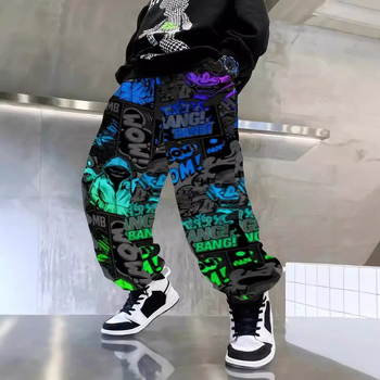 2024 Novi dječački dizajn u korejskom stilu, opušten i zgodan, udobne tanke sportske jesenske duge hlače za sve vrste sportova