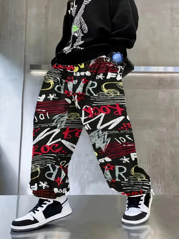 2024 Novi dječački dizajn u korejskom stilu, opušten i zgodan, udobne tanke sportske jesenske duge hlače za sve vrste sportova