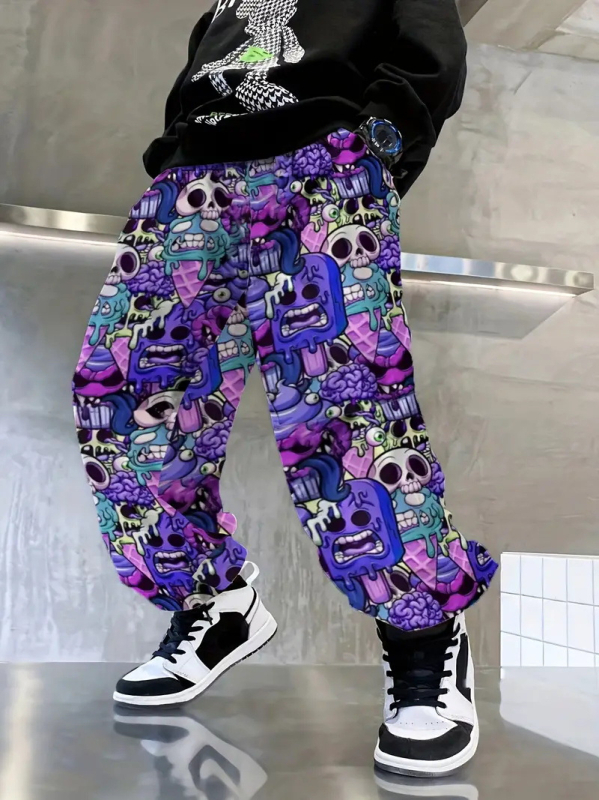 2024 Novi dječački dizajn u korejskom stilu, opušten i zgodan, udobne tanke sportske jesenske duge hlače za sve vrste sportova