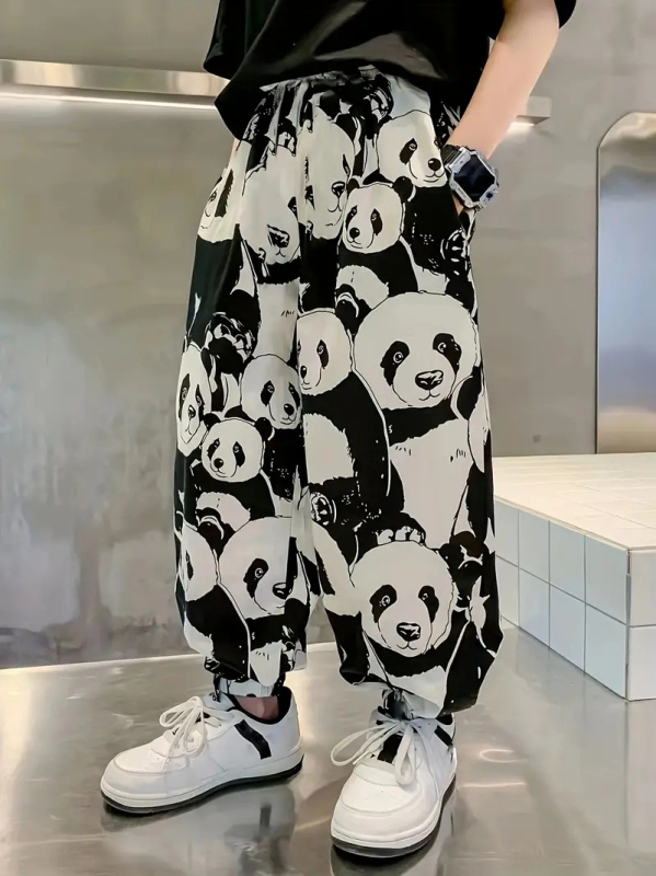 2024 Novi dječački dizajn u korejskom stilu, opušten i zgodan, udobne tanke sportske jesenske duge hlače za sve vrste sportova