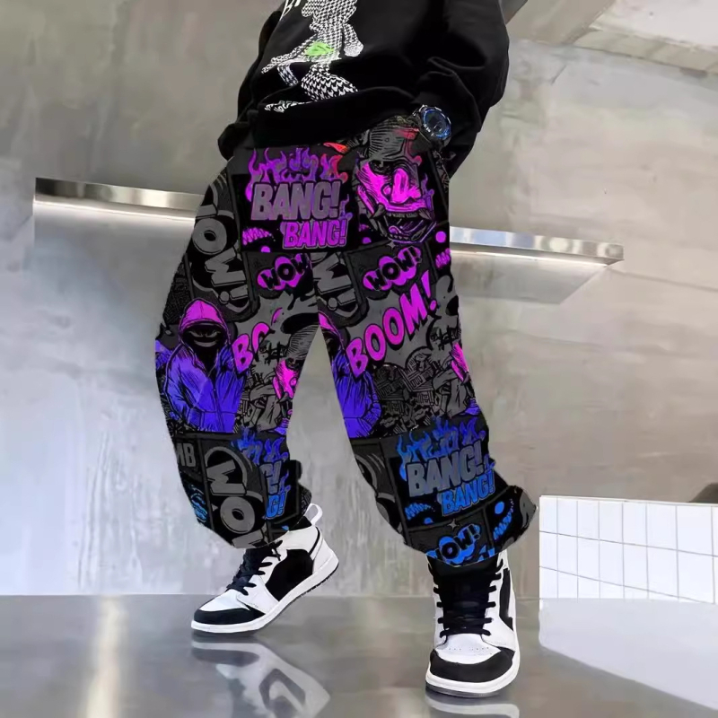 2024 Novi dječački dizajn u korejskom stilu, opušten i zgodan, udobne tanke sportske jesenske duge hlače za sve vrste sportova