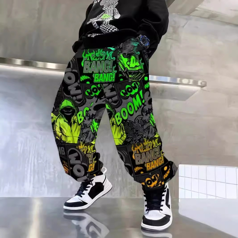 2024 Novi dječački dizajn u korejskom stilu, opušten i zgodan, udobne tanke sportske jesenske duge hlače za sve vrste sportova