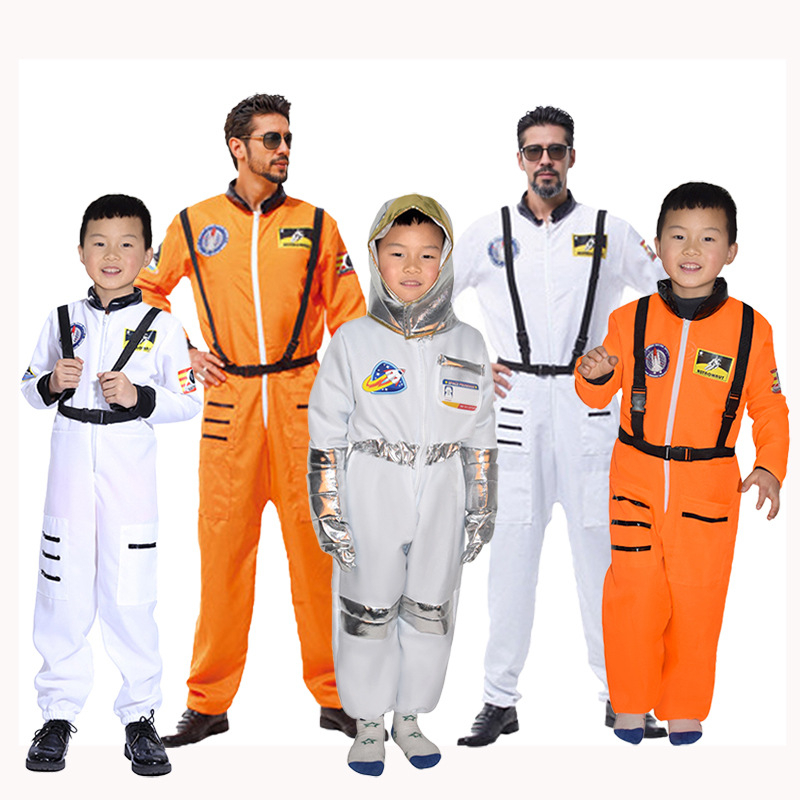 Cross-Border bērnu kosmosa apģērbs Helovīna apģērbs pieaugušajiem, astronautu svētku ballīšu apģērbs