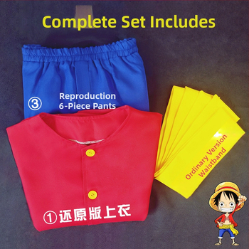 One Piece Luffy kostüüm lastele, One Piece Cosplay kostüüm, rollimänguanime, Jaapani anime