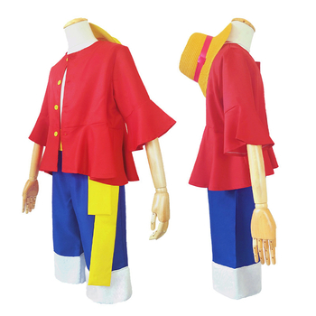 One Piece Luffy kostüüm lastele, One Piece Cosplay kostüüm, rollimänguanime, Jaapani anime