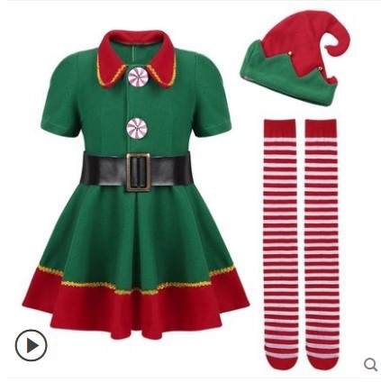 Jõuluriided Laste jõulupuu kostüüm Tüdrukute halloweeni kostüümid Poiste beebide jõuluriided Jõuluriided