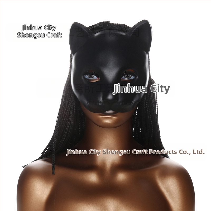 Маска за Хелоуин с котка от Cross Border Hot Cat, Маска на Черната пантера, Маска на Черната котка, Дантелена котешка маска, Маска за котка с пайети