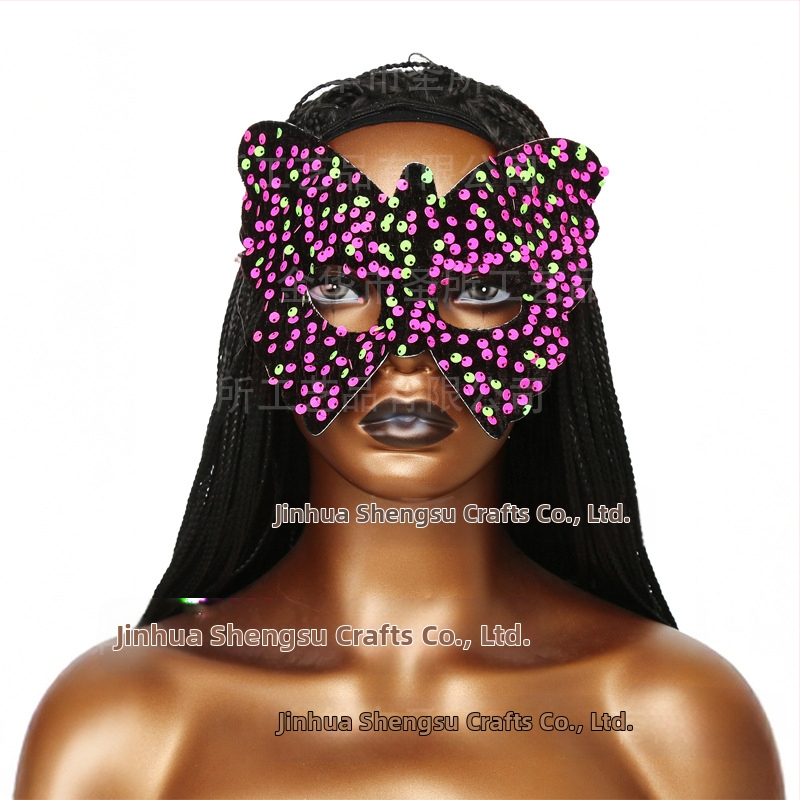 Маска за Хелоуин с котка от Cross Border Hot Cat, Маска на Черната пантера, Маска на Черната котка, Дантелена котешка маска, Маска за котка с пайети