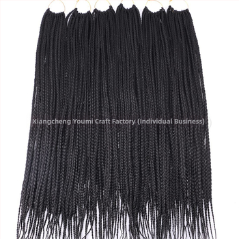 Xuchangi parukas, naiste heegeldatud juuksed, kolmeharulised punutised, sünteetilised punutised