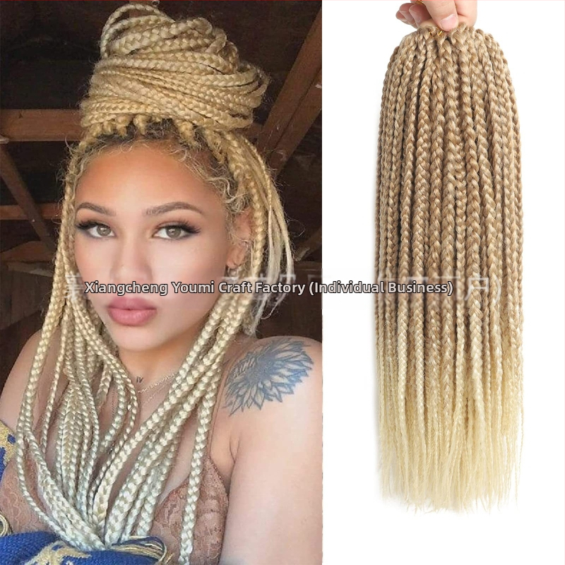 Xuchangi parukas, naiste heegeldatud juuksed, kolmeharulised punutised, sünteetilised punutised