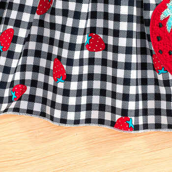 Διασυνοριακό, ιδιαίτερο ανοιξιάτικο και φθινοπωρινό, νέο, μοντέρνο, δύο τεμαχίων, μακρυμάνικο παλτό με τυπωμένα φράουλα