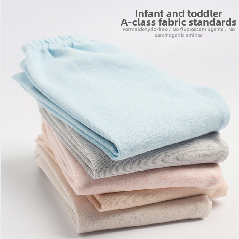 Бебешки единични поларени панталони за есен и зима за момчета и момичета Бебешки чисти памучни слим панталони Детски топли клинове