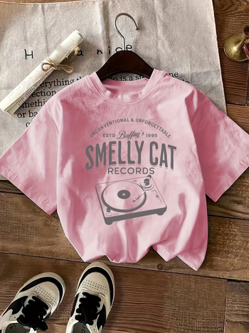 Γυναικείο T-shirt με μονόγραμμα, Soft Touch, με στρογγυλή λαιμόκοψη και κοντό μανίκι